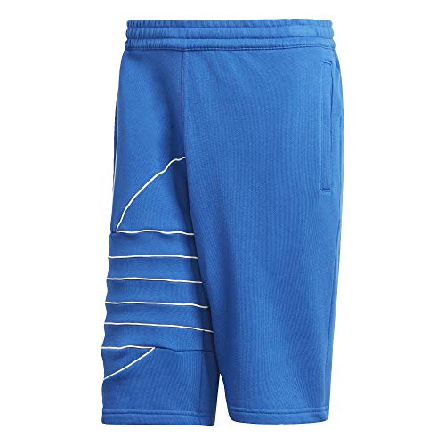 adidas Originals mensIZH92Big Trefoil Blocked Sweat Shorts - Blue - Small