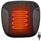 SMELEYOU Riscaldatore del sedile del seggiolino per auto Pelude riscaldamento rapido 2 cuscino del sedile riscaldato per auto per impermeabile non slittata non lavabile cuscino