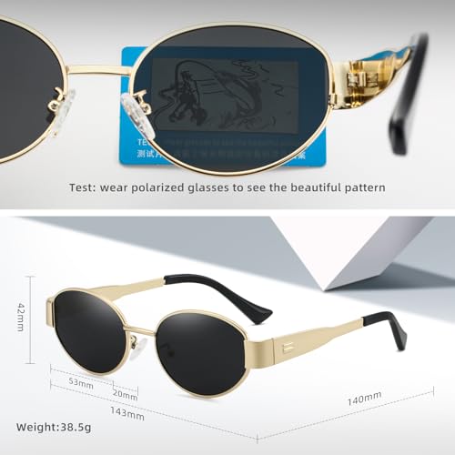 MEITESHALA Elliptical Fashion Sunglasses for Men and Women UV400 Polarized Protection Multi color selection3