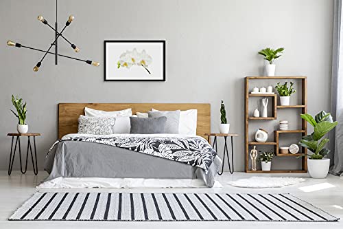 Affiche encadrée 60x40 cm contre les murs ternes cadre MDF rigide motif orchidée - 2