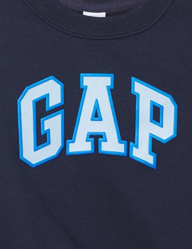 Image of GAP Boys' Oversized Crewneck Logo Sweatshirt