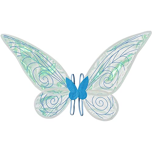 GIMOCOOL Ailes de Fée d'ange de Papillon pour Les Filles d'enfants, Adulte Changement de Couleur Ailes d'ange, Costume de Cosplay d'halloween d'ailes d'ange Scintillantes pour Les Filles Adultes