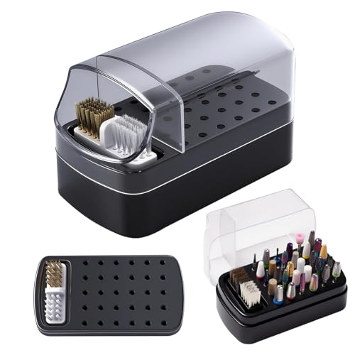 Support 2 en 1 pour perceuse à ongles FANTEXY et brosse de nettoyage 30 trous