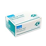 Micropore Surgical Tape, Pack of 6 Rolls, 5cmX10m, Microporous Tape, Easy Tear, Strong, Breathable & Comfortable, Hypoallergenic First Aid Medical Tape, Multipurpose Tape (5cm X 10m - 6 Rolls)