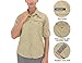 Little Donkey Andy Women's UPF 50+ Hiking Shirt, Breathable Fishing Shirt Khaki L