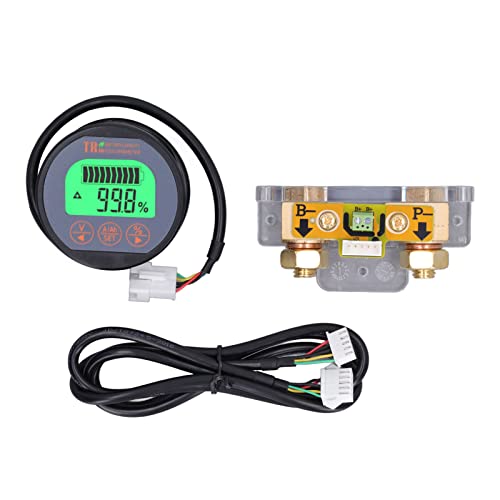 Battery Monitor Reverse Connection Battery Voltage Indicator 100V 350A for Marine Boat RV
