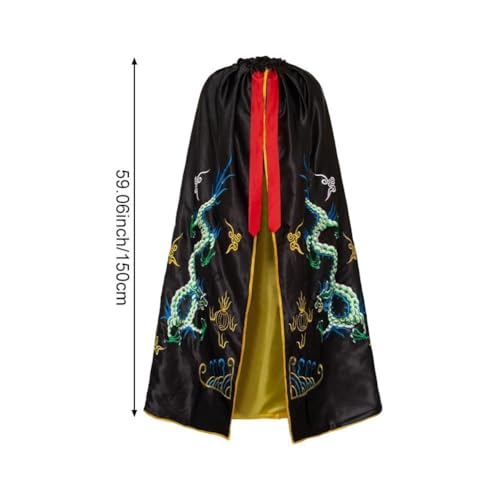 Cape brodée dragon chinois costume traditionnel pour Halloween - 4