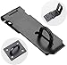 Padlock Hasp 4 Inch Door Hasp Latch Lock Stainless Steel Padlock Clasp Black Hasp Lock Gate Hasp with Fixing Screw for External Doors Window Cabinet Pet Cage