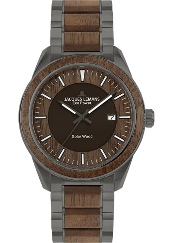 Montre Solaire JACQUES LEMANS Homme 1-2116I en Acier Premium