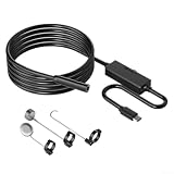 Cámara de inspección 1080P cable flexible de lente de 8 mm para iOS para