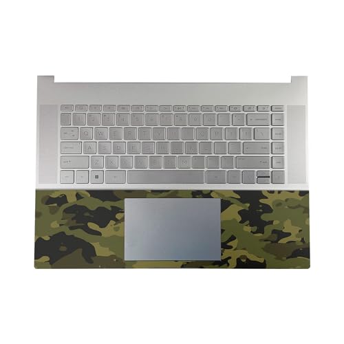 Image of Gaming Skin Compatible with HP Envy x360 16 inch (2023) - Green Camouflage - Premium 3M Vinyl Protective Wrap Decal Cover - Easy to Apply | Crafted in The USA by MightySkins