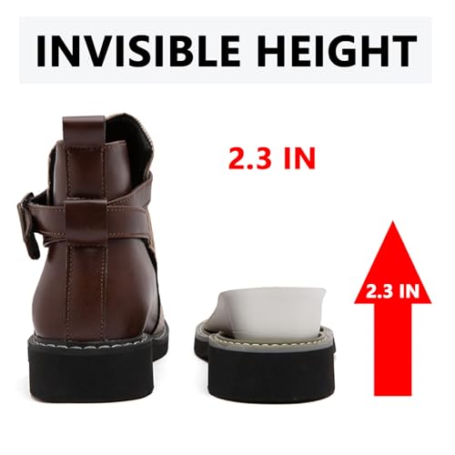 Men's Chelsea Ankle Boot: High-top Dress Boots - 2.36 Inches Taller Invisible Height Increasing Elevator Shoes2