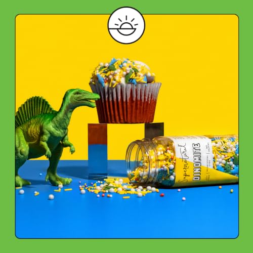 Image of Supernatural Dinomite Sprinkles, Dye-Free Vegan Dinosaur Confetti Mix, 3oz