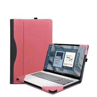 Laptop Case Cover for Dell Pro 16 Plus (PB16250 /PB16255) & Pro16 PC16255 /PC16250 &for Dell 16Plus DB16250 Sleeve,PU Leather Notebook PC Protective Bag with Pen Holder (Pink)