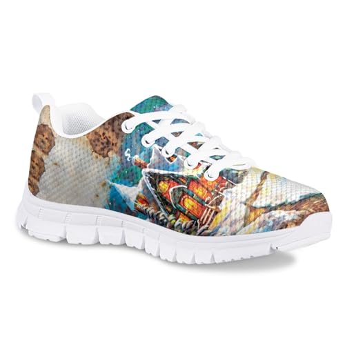 Bengbobar Sneakers for Kids Christmas Athletic Lightweight Breathable Shoes Boys Girls Comfort Holiday Running Shoes Kids