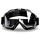 4-FQ Motocross Brille, Motorradbrille, Hochwertige Off Road Racing Crossbrille, Anti Fog UV Schutzbrille Sportbrille Retro Radbrille für ATV Dirt Bike, Verstellbarer Brille für Brillenträger (clear)
