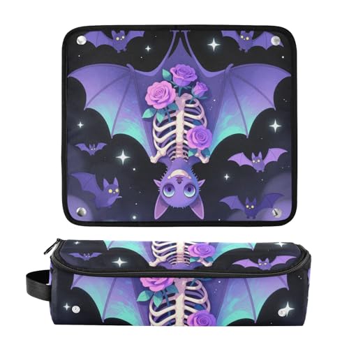 Bolsa de viaje 2 en 1 para planchas y rizadores de cabello con tapete resistente al calor color púrpura miniatura 3