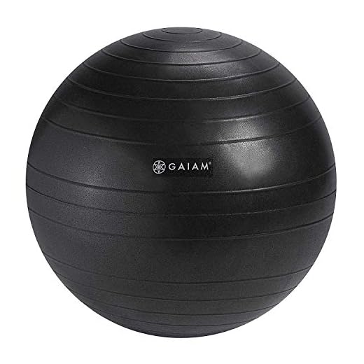 Gaiam Classic Chair Ball - Extra 52cm Balance Ball, Charcoal