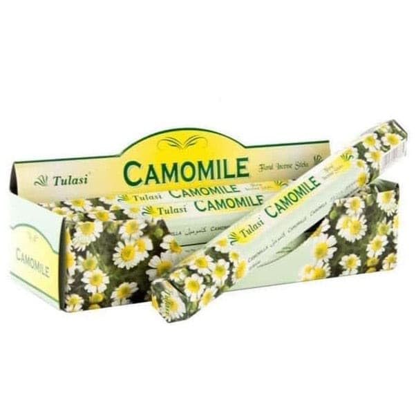 DRW Incienso Varilla Aroma camomila Varilla 25 cm Camomile (120 Unidades) + estampita San Pancracio