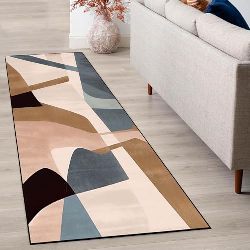 Tapis moderne motifs géométriques lavable en machine 60x440 - 2