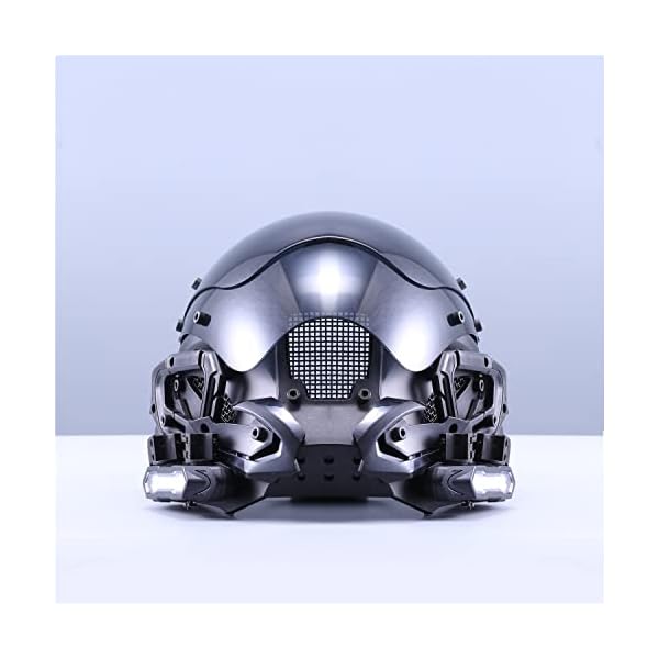 Marikito cyberpunk mask helmet futuristic mask techwear mask sci fi mask gothic mask halloween cosplay costume mask suitable for any adult - image 4