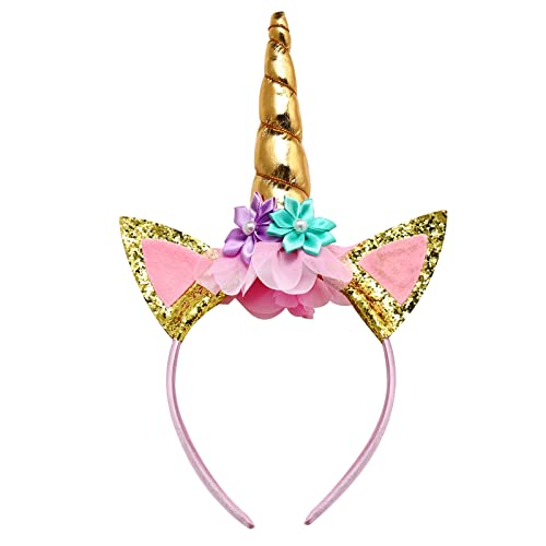 Unicorn Headband, Sparkled Unicorn Horn Photo Props Cosplay Headd...