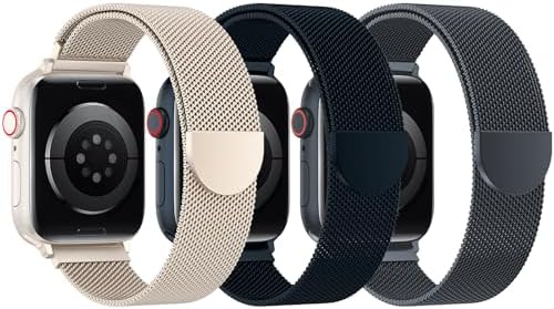 BELONGME 6 Packs Stretchy Nylon Solo Loop for Apple Watch Band Series Ultra SE 8 7 6 5 4 3 2 1 40mm 38mm 44mm 42mm 45mm 41mm 49mm, Women and Men Sport Apple Watch Bands Replacement for iWatch Bands