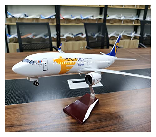 Modelo de avión B737-800 de 47 cm juguete coleccionable de resina con luces led 2