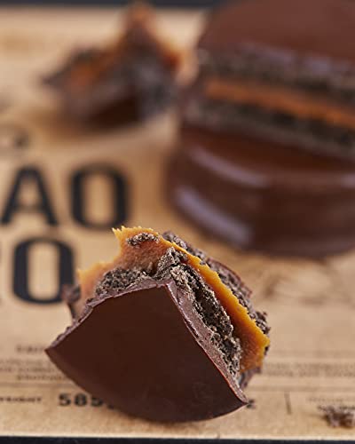 Havanna | 70%-Kakao-Alfajores | Überzogene Kekse mit Dulce de Leche-Füllung | 9 Stück | 585 g