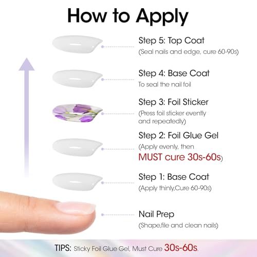 GELLEN Gel adhesivo para transferencia de uñas 2 piezas 18 ml miniatura 5