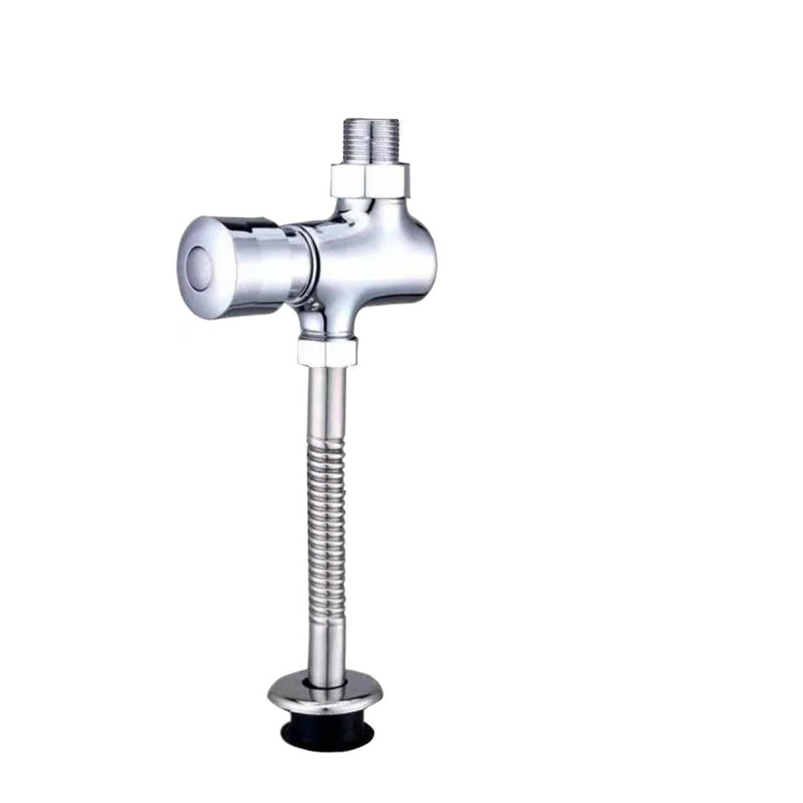Bvhisehp One Color Button Type Delay Urinal Flush Valve Automatic Shutoff Water Saving Toilet Accessory