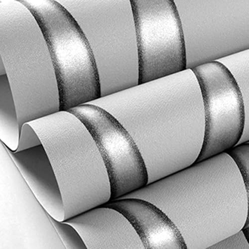 Papier peint moderne 3D rouleau amovible intissé à rayures à coller