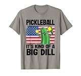 Pickleball C'est une sorte de Big Dill Men American Flag Pickle T-Shirt
