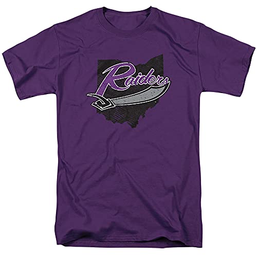 University of Mount Union Official State Shape Short Sleeve Mens, Purple, M