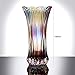 Glass Colorful Vase,Glass Flower Vase Decor for Home Dining Table Living Room,Office Wedding Holiday Party,Handmade Pattern(Phoenix Tail Style)