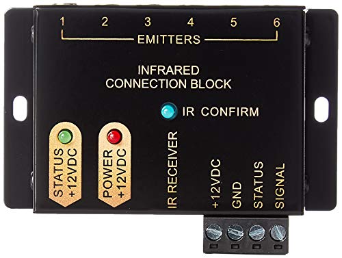 Ir Repeater System - Hidden Ir Control System For Home Theater Infrared Extender System Kit, Black #TOP1