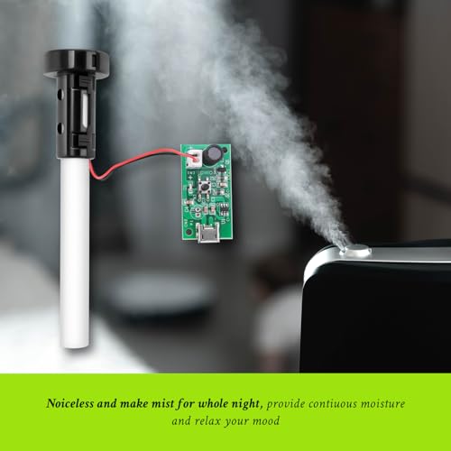 Tagtight 4 Stück 20MM Ultraschall-Nebelhersteller Fogger Zerstäuber Mist Maker, Luftbefeuchtermodul Micro USB Zerstäuber Filmplatte Zubehör, Mini-Luftbefeuchter, Nebelhersteller, DIY Luftbefeuchter