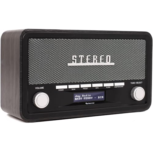 RETRO DESIGN: la radio ha un involucro di legno e un aspetto retrò, che lo rende ideale per decorare in qualsiasi stanza della vostra casa.