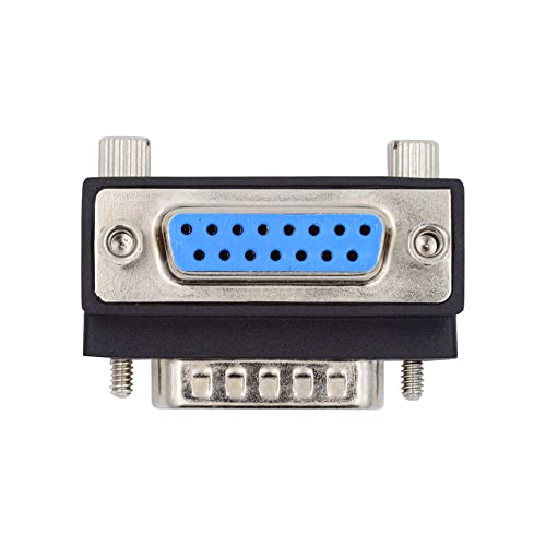 Adaptador Conector DB Ángulo 90° Macho a Hembra 15 pines miniatura 6