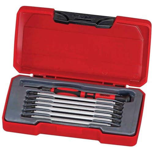 Teng Tools 8 Piece Mini Screwdriver Set - TM708, Silver