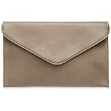 Caspar TA310 Damen Clutch, Farbe:taupe