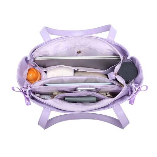 Image of Silk Ribbon Tote Bag Ita Bag Shoulder Bag Faux Leather Kawaii Purses and Handbags with Pin Display