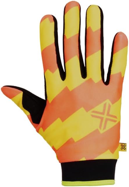 Fuse Croma Youth Campos Bicycle Gloves Small Neon Yellow/Red