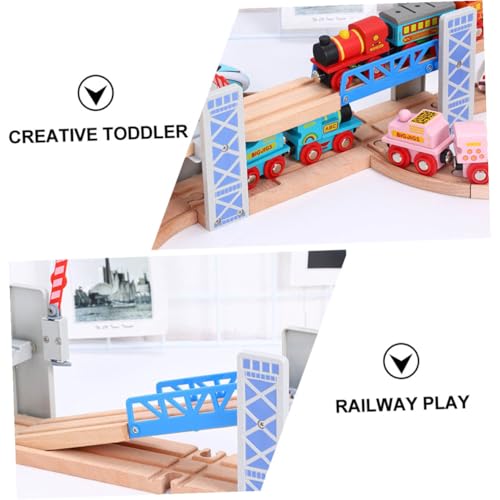 Pont en bois pour train miniature Healeved, accessoire de modélisme durable