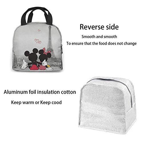 Womfui Lover Lunch Bag Reusable Lunch Box Insulated Lunch Tote With Portable For Women Men Outdoor #TOP1
