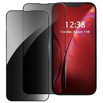 AKABEILA [Pacote com 2 protetores de tela de privacidade, compatível com Xiaomi Redmi A3 Pro, vidro de privacidade, cobertura total, antiespião, película protetora de vidro temperado, antiarranhões,
