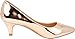 Cambridge Select Women's Classic Closed Pointed Toe Slip-On Low Kitten Heel Pump,7 B(M) US,Rose Gold Patent Pu