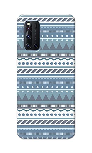 Image of Printed Hard Back Cover Case for Vivo V19 Back Cover (Seamless Geometric Tribal Pattern) -1803
