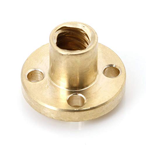 Lysee 3D Printer Parts & Accessories - 8mm Type T Start Lead Screw Nut Brass for CNC 3D Printer Parts Printer Z Axis