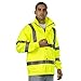 JORESTECH Hi-Visibility Waterproof Rain Jacket with Mesh Lining, ANSI/ISEA 107-2015 Class 3 Type R, Lightweight Wind-Resistant Safety Jacket